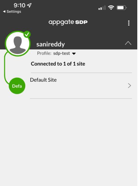 Upgrading an Appgate Client to v6.x on an iOS Device from v5.x